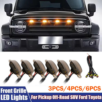 For Off Road Trunk Front Amber White Grille Harness Eagle Eye