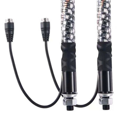 Lighted Antenna Whips Assembly Offroad Part Truck 1FT RGB