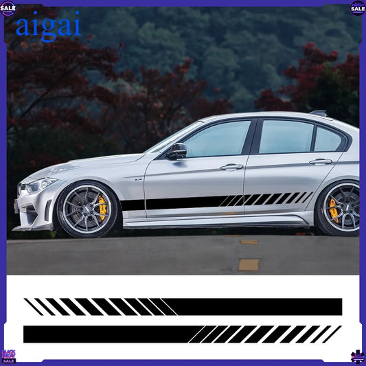 For BMW E39 E46 E91 Mercedes 2PCS Side Door Sticker Body Trim