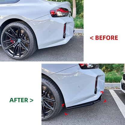 For BMW 2 Series M2 G87 2023-2025 Rear Bumper Side Spoiler Air
