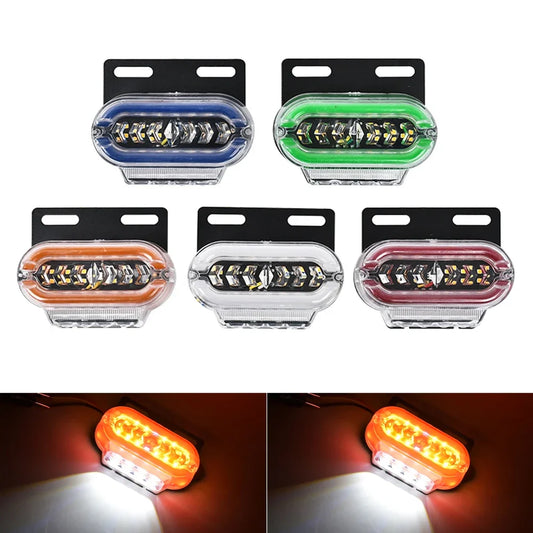 10PCS Trailer Clearance 24V Marker Trucks Amber Blue Green