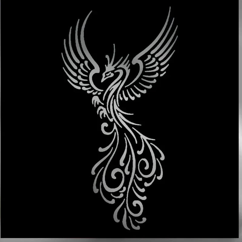 Sticker Phoenix Pattern Caravan Supplies Anime Stickers Exterior