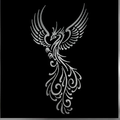 Sticker Phoenix Pattern Caravan Supplies Anime Stickers Exterior