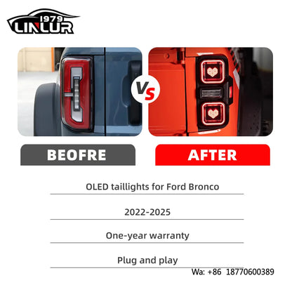 For Ford Bronco 2020-2025 Taillights Rear Upgraded Tail