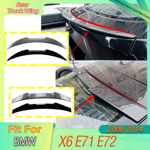 For BMW X6 E71 E72 2008-2014 Rear Trunk Spoiler Wing Lid Roof