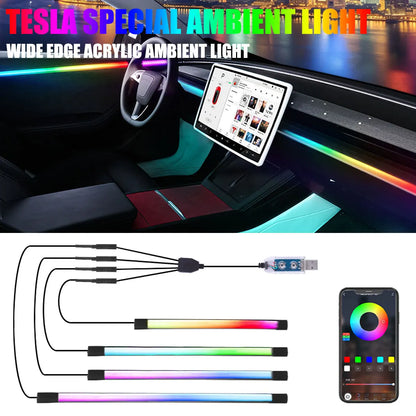 For Tesla Model 3 Y Symphony Ambient Center Console Dashboard