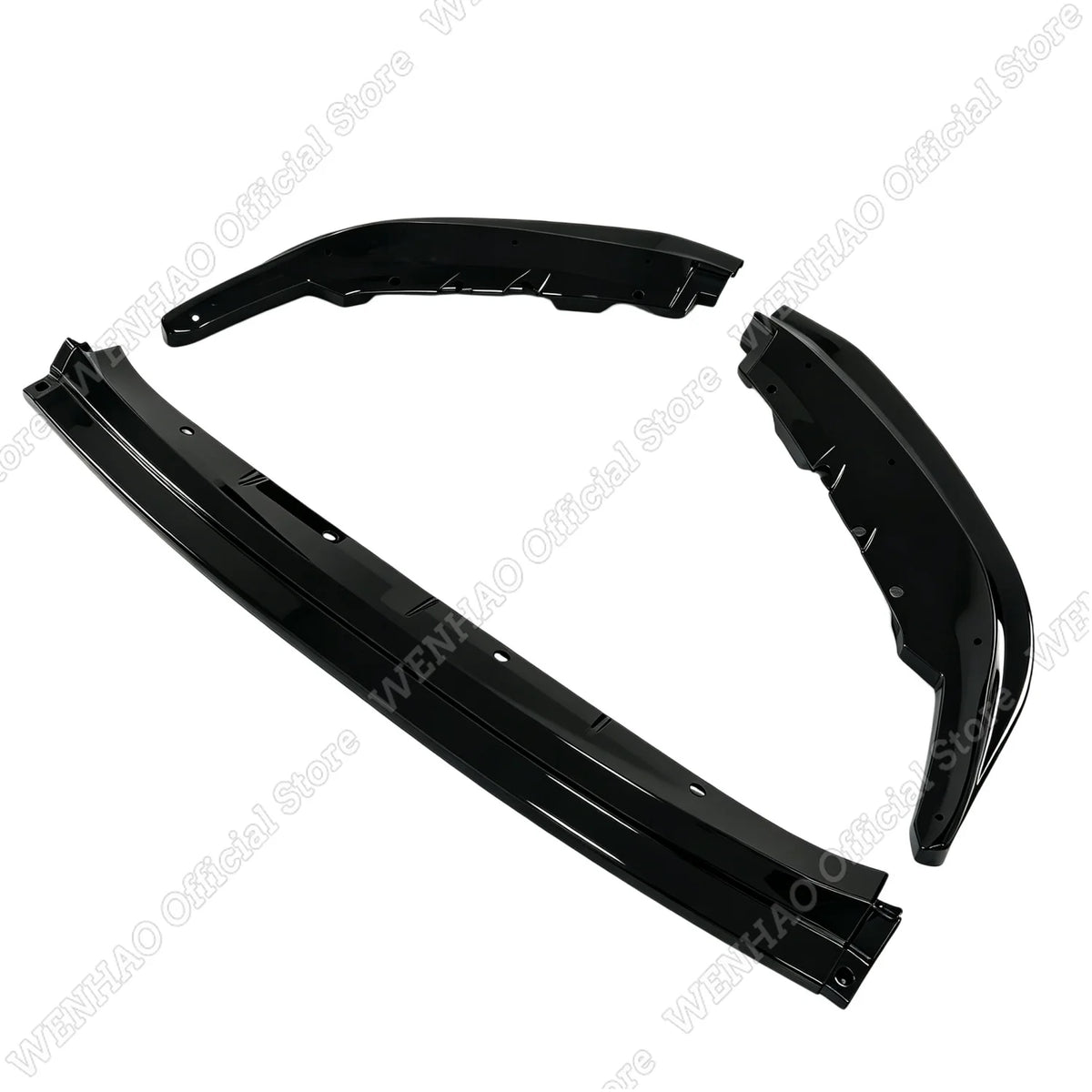 For BMW 2 Series M2 G87 3PCS ABS Gloss Black Front Bumper Lip