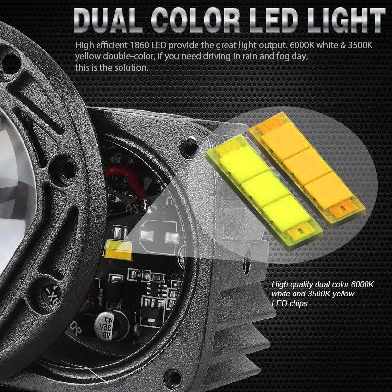For 4X4 Pickup Inch 15W Work Pods Offroad Front Bumper Auxiliary