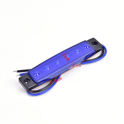 1PC 12V 6leds Lorry Side Marker Indicator Low Trailer