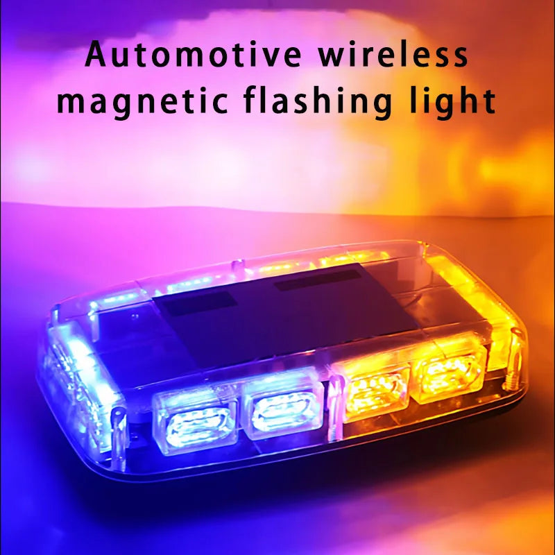 Wireless Charging Portable Warning Magnetic Ceiling Traffic Blue