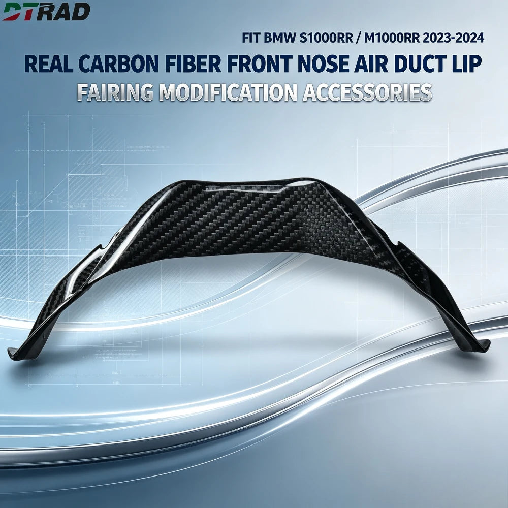 Real Carbon Fiber Front Nose Forward Air Duct Lip