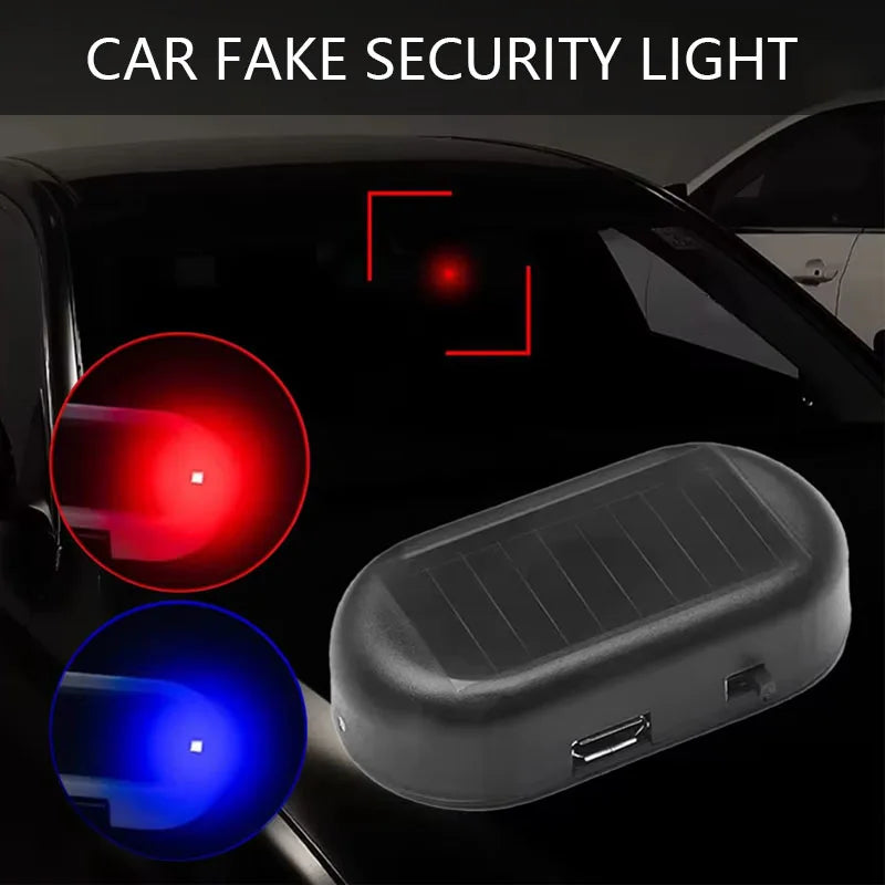2PCS Fake Security Solar Powered Simulated Dummy Alarm Wireless