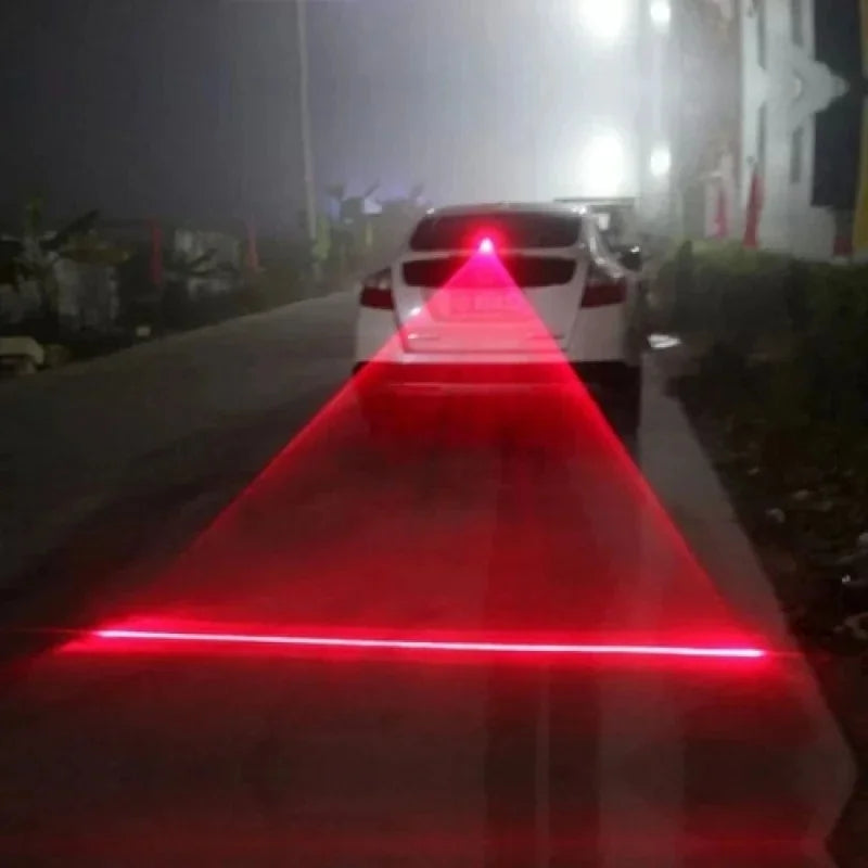 Motorcycle Laser Red Line Anti Collision rear-end Tail Fog