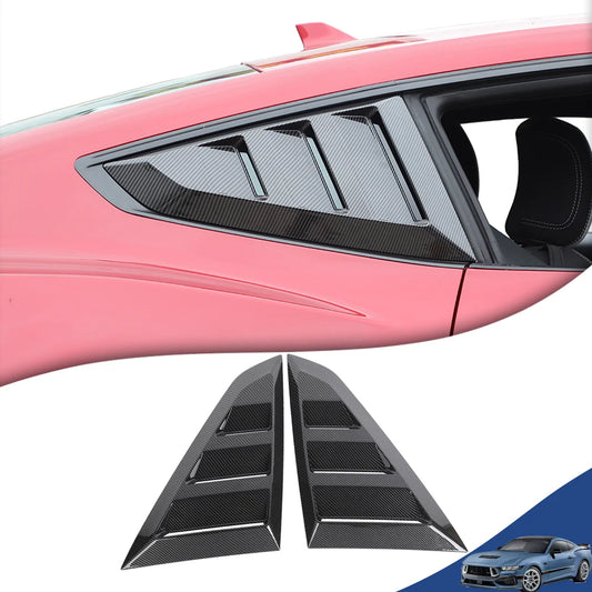 For Ford Mustang 2024 2025 2026 Rear Window Scoop Louvers Side