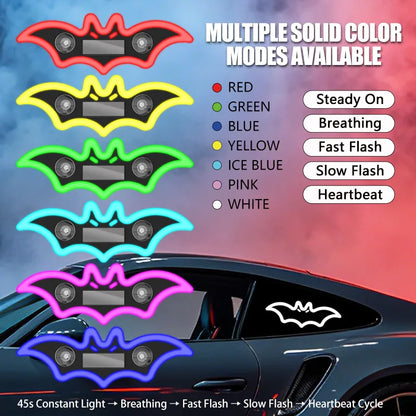 Solar Halloween Bat Mounted Colorful Atmosphere Fun Lighting