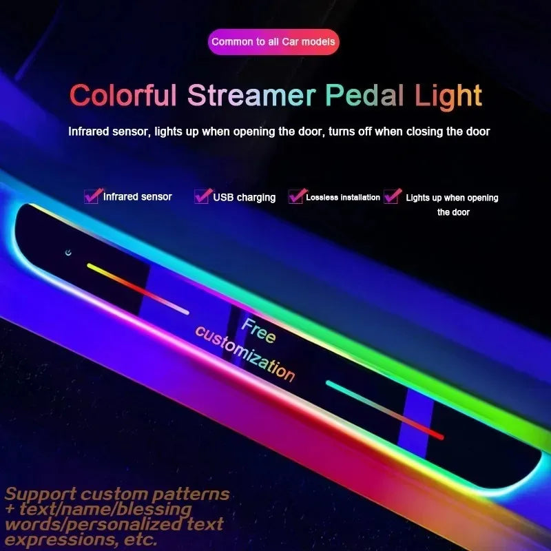 Customized Glows Welcome Door Sill Strip Threshold Scuff Plate