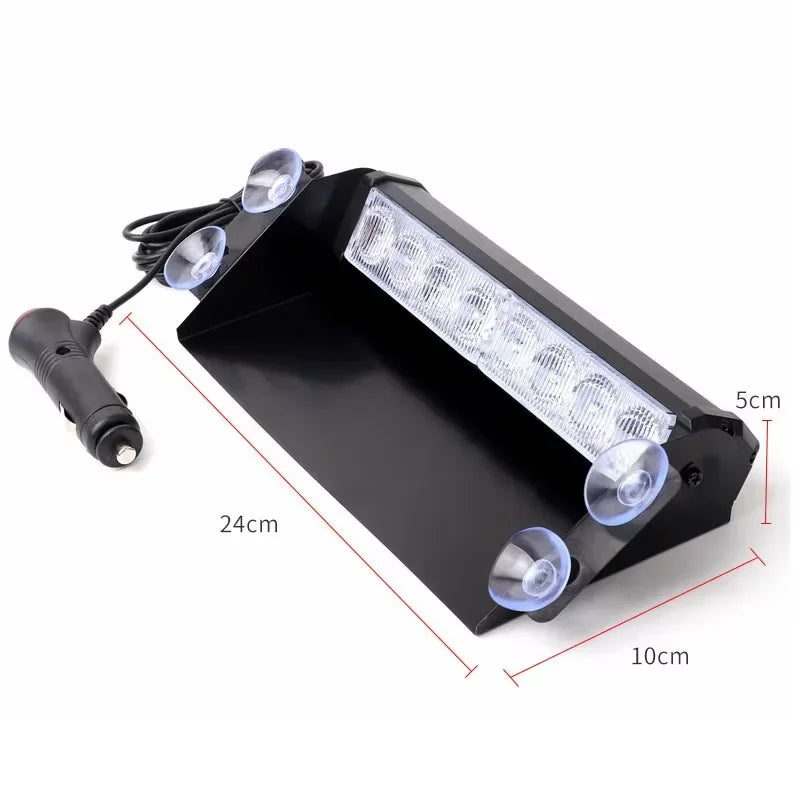 Strobe Flasher Windshield Flashing Warning Signal Red Blue