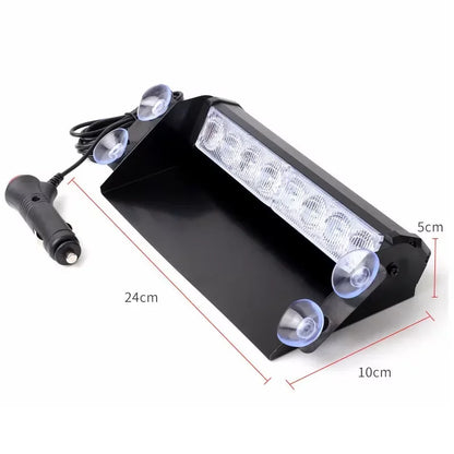 Strobe Flasher Windshield Flashing Warning Signal Red Blue
