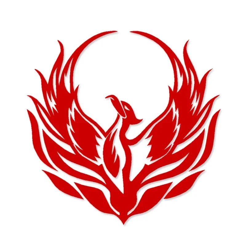 Flame Fire Phoenix Cool Sticker Body Bumper Windows Motorcycle