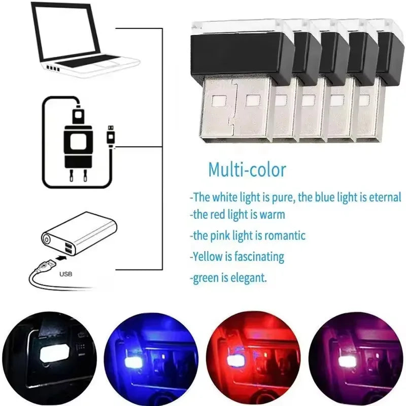 MINI USB Interior Ambient Emergency Lighting Color