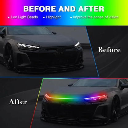 RGB Hood Multicolor Dynamic Scan Start Daytime Running Turn