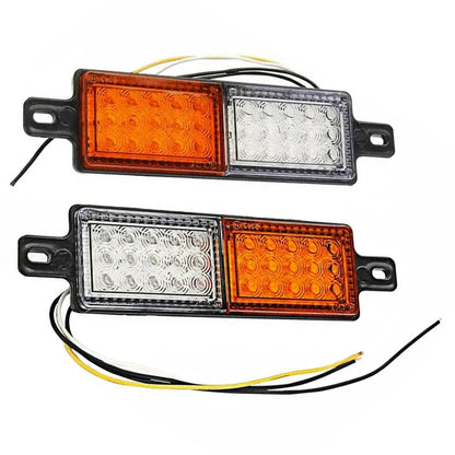 2PCS Truck Trailer Bull Bar Front Bumper Indicator Side