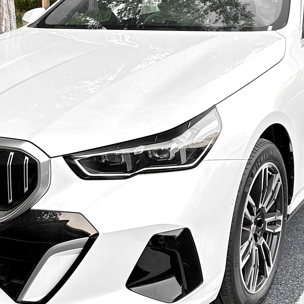 For BMW 5 Series I5 G60 2PCS Headlight Eyelids Head Eyebrow