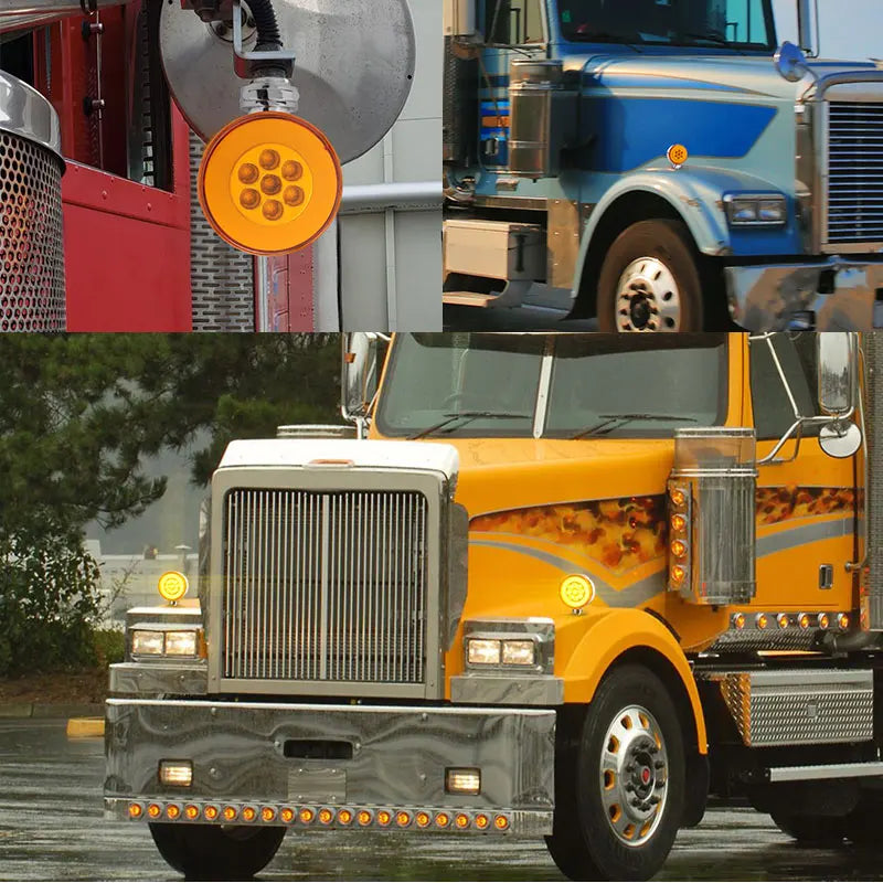 For Kenworth Peterbilt Freightliner 12V 24V Inch Truck Double