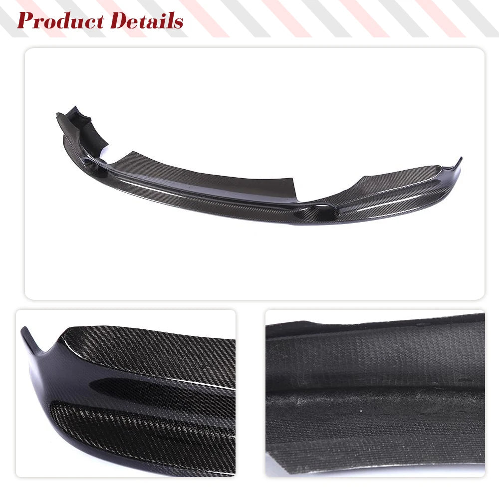 For BMW F85 X5M F86 X6M Carbon Fiber Front Bumper Lip 2015-2018