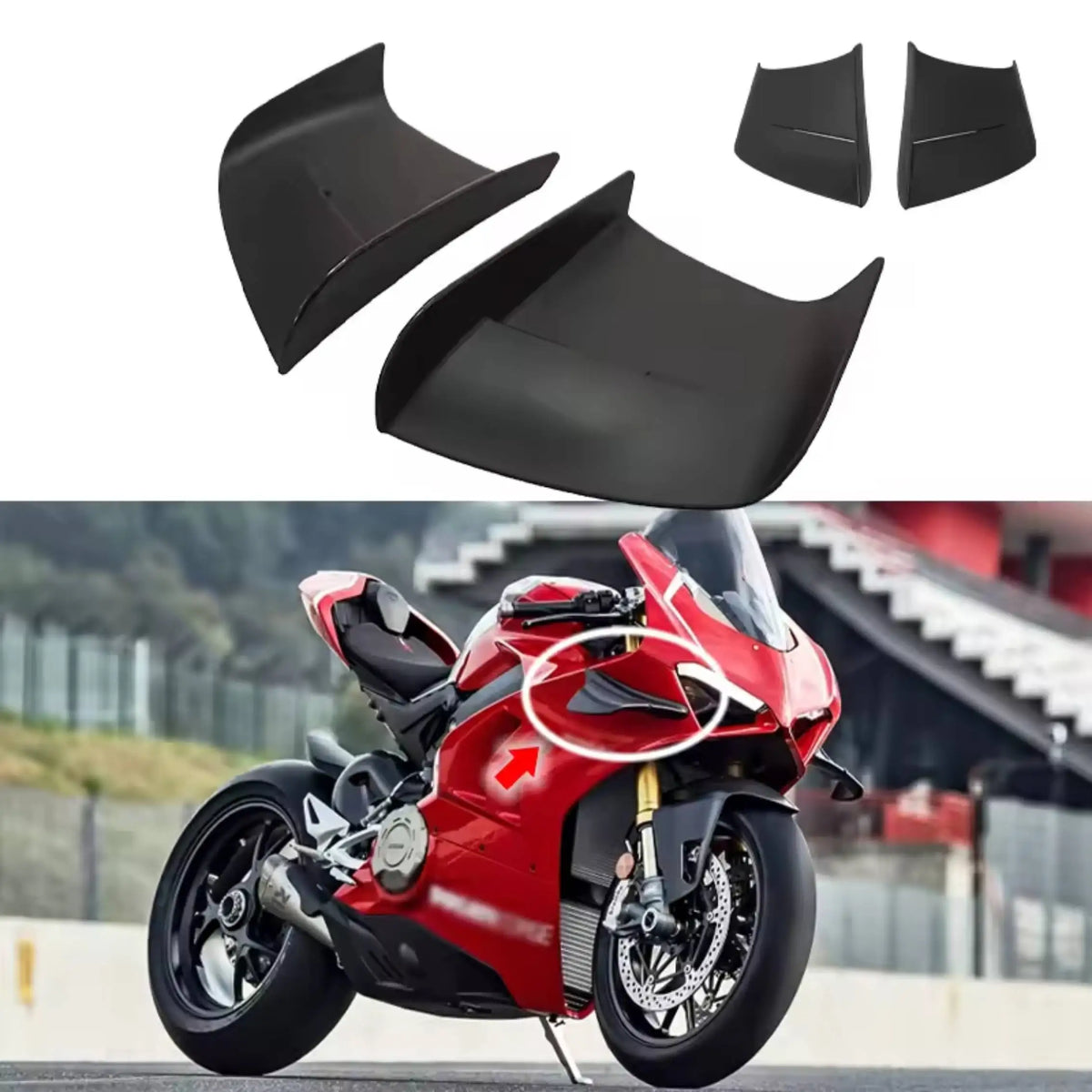 For Ducati Suzuki BMW Kawasaki Cfmoto Yamaha Motorcycle Winglet