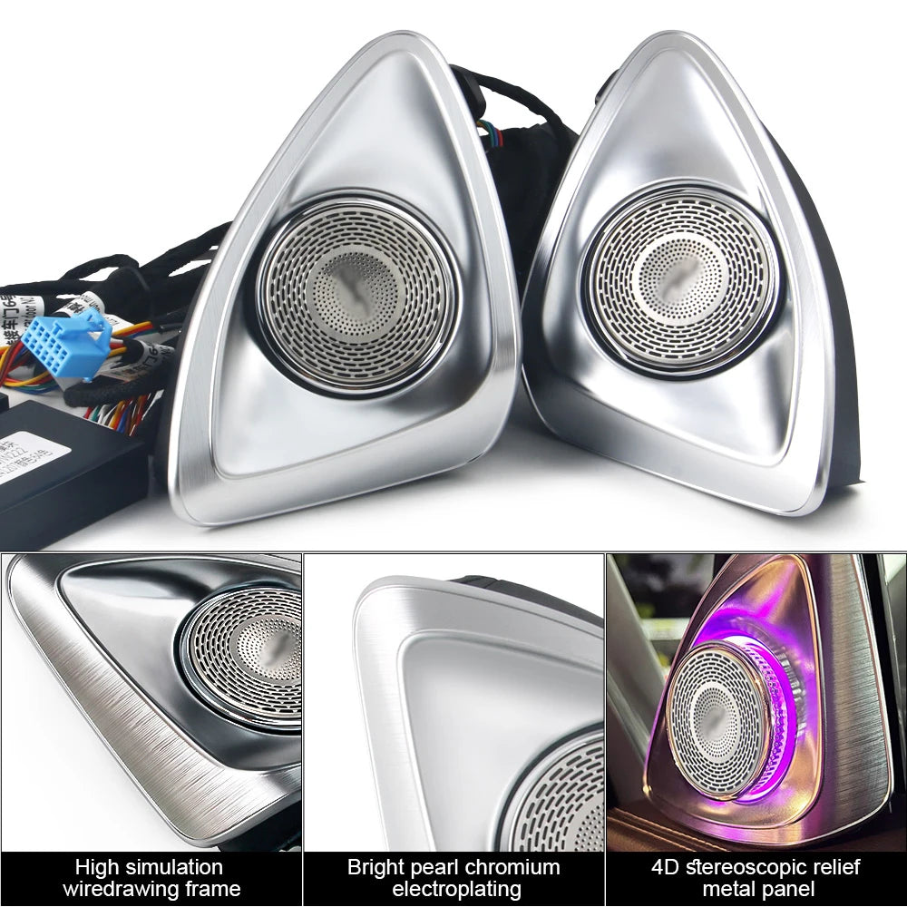 For Mercedes Benz W213 W205 X253 Colors 4D Rotating Tweeter
