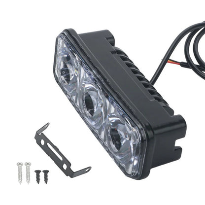 3LED Warning Waterproof Flashing 12V Headlight Super Bright SUV