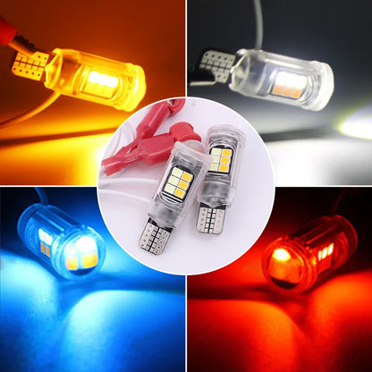 T15 Motorcycle high-brightness two-color Turn Ice Blue Brake T10