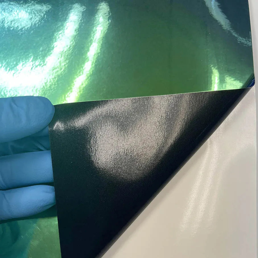 50x137cm Chameleon Rainbow Green Blue Chrome Vinyl Film Laser