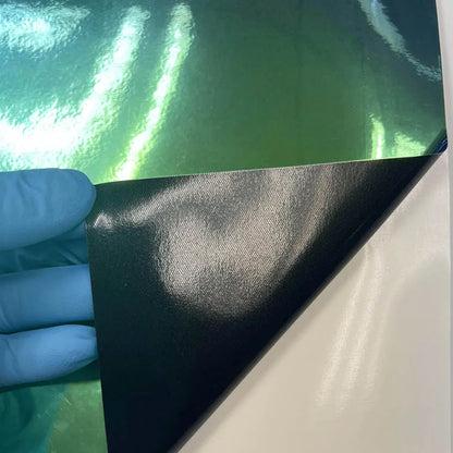 50x137cm Chameleon Rainbow Green Blue Chrome Vinyl Film Laser