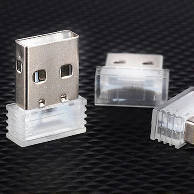 3PCS Colorful Interior Atmosphere MINI USB Emergency Lighting