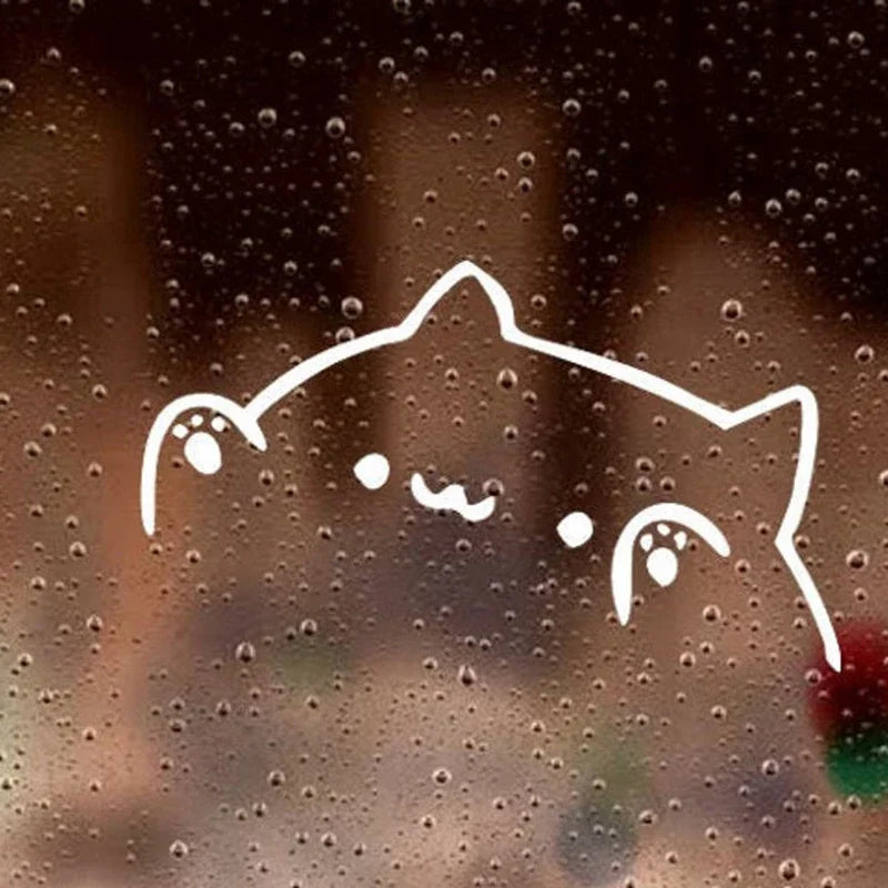 Body Sticker Bongo Cat Vinyl Bumper Decal Length Cover