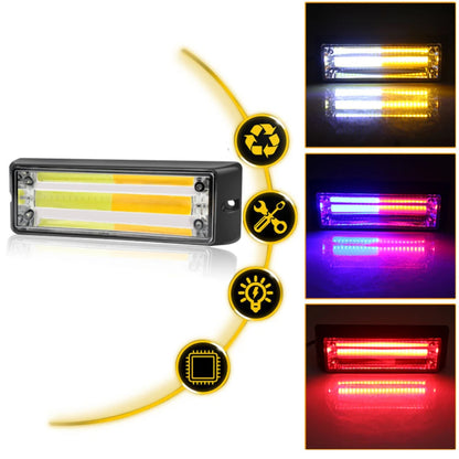 4PCS Cob Strobe Truck Flashing Emergency Warning 12V 24V