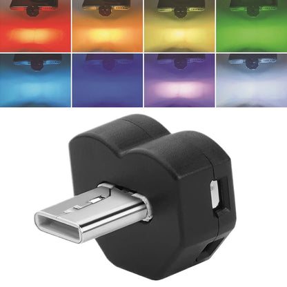 type-c Sensing RGB Ambient Night Adjustable Direction USB