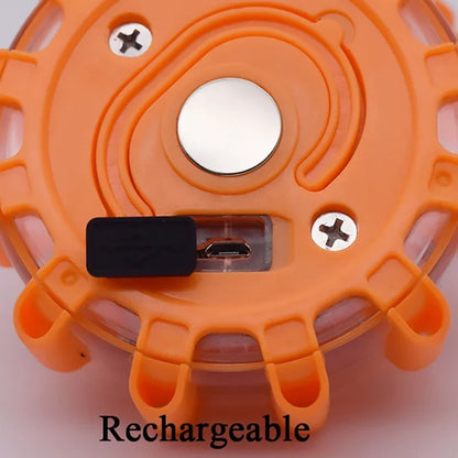 Mode Emergency USB Rechargeable Safety Warning Flashing Red