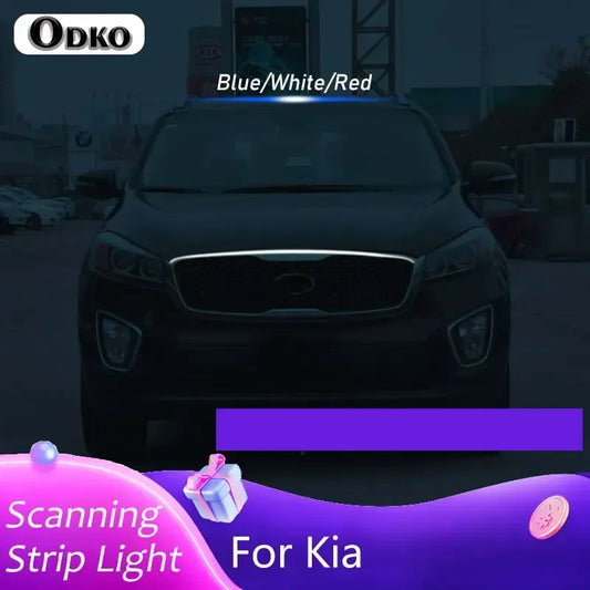 For Kia Sportage Optima Soul Rio Drl Hood Strip K5 Forte Daytime