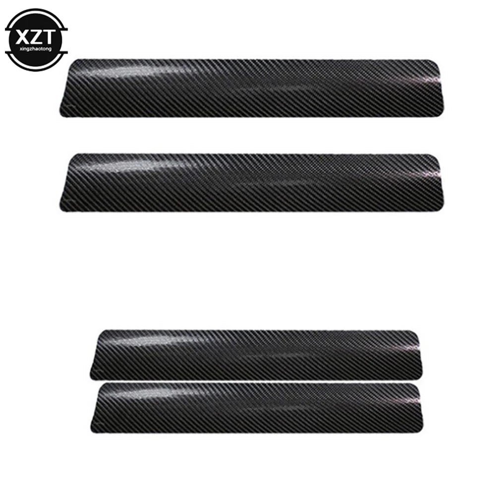 3D Carbon Fiber Sticker Paste Protector Strip Door Sill