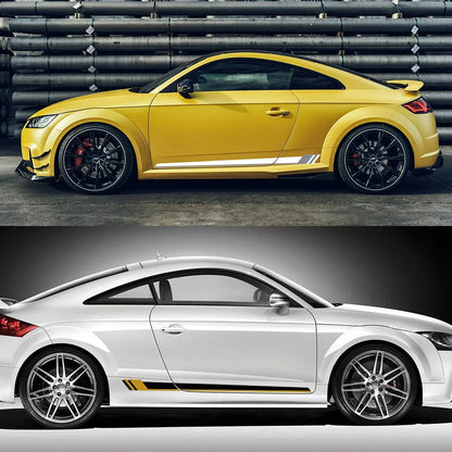 For Audi Tt Rs MK2 8J Side Stripes Decals Door Sticker Vinyl