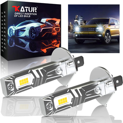 For Ford Fiesta Focus MK2 MK3 Katur 2PCS Upgrade H1 Headlight