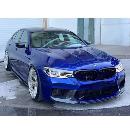For BMW M5 F90 Carbon Fiber Front Lip Bumper Separator Diffuser