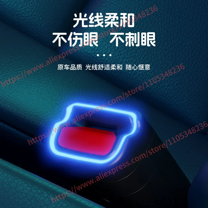 For Tesla Model 3 Y In-car Seatbelt Ambient Lighting Dynamic