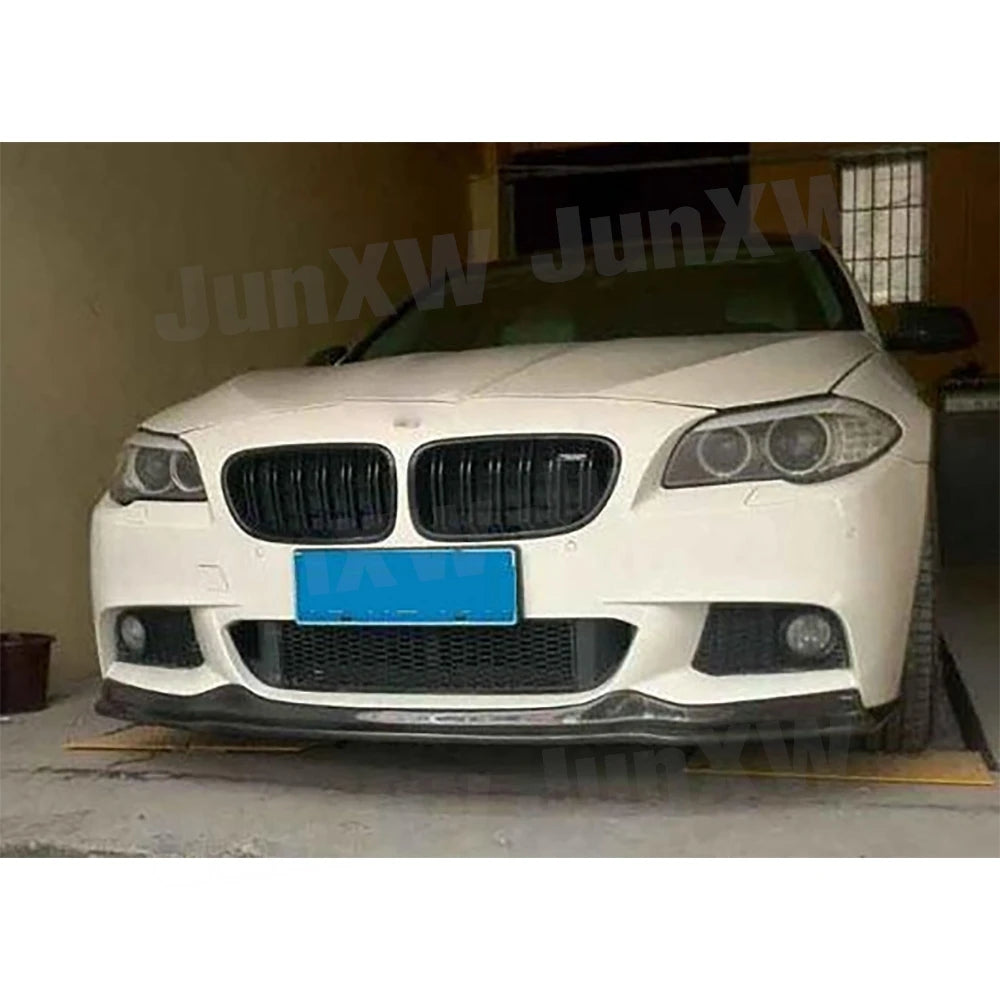 For BMW 5 Series F10 M Real Carbon Fiber Front Bumper Lip Chin