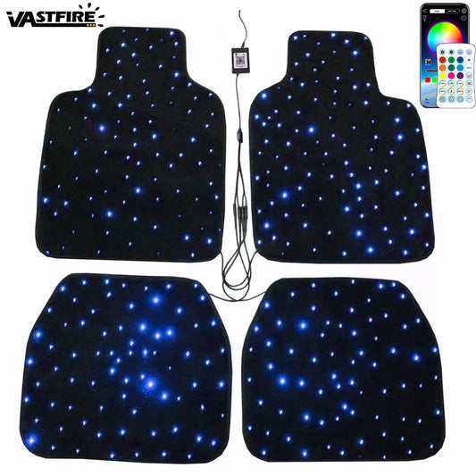 Starlight Floor Mats APP Control Design anti-slip Black Carpet