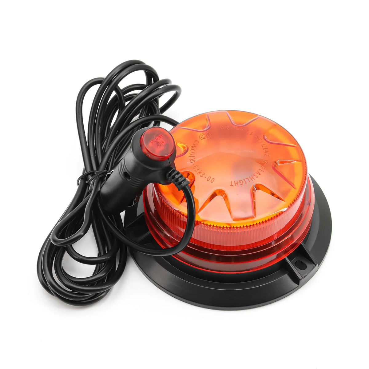For 12V 24V Magnetic Base Yellow Strobe Warning Flash Signal