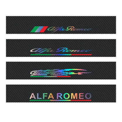 For Alfa Romeo Logo Stelvio Brera Carbon Fibre Color Windshield